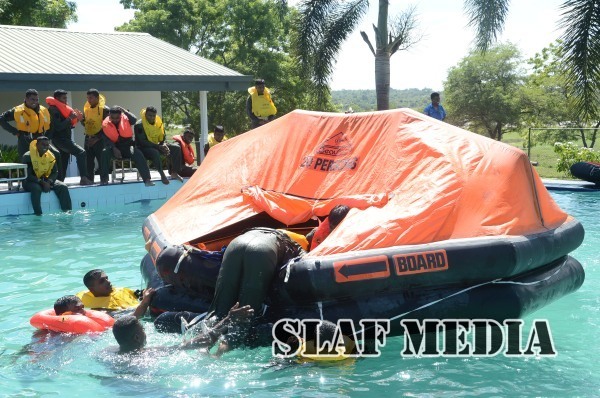 The aircrew water
survival and jungle survival training programme No 10-15 commenced on 29
Sep 15 at SLAF Station Ampara.